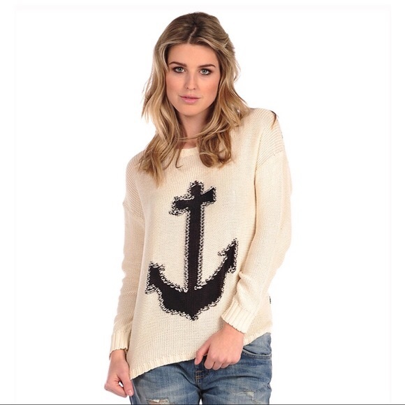 Vintage Havana Sweaters - NWT Vintage Havana cotton hilo anchor sweater
